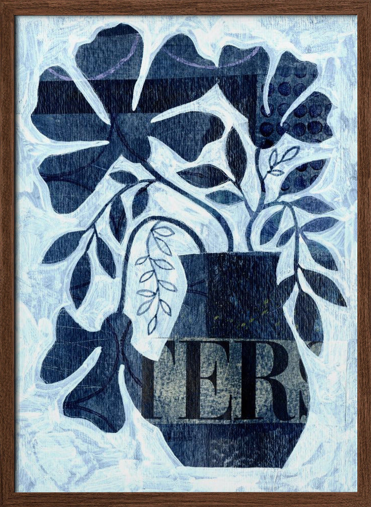 Indigo Blue Still Life - Stretched Canvas, Poster or Fine Art Print I Heart Wall Art