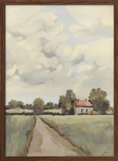 Tranquil Countryside - Stretched Canvas, Poster or Fine Art Print I Heart Wall Art