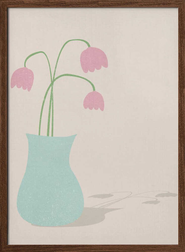 Pink Tulips In the Sun - Stretched Canvas, Poster or Fine Art Print I Heart Wall Art