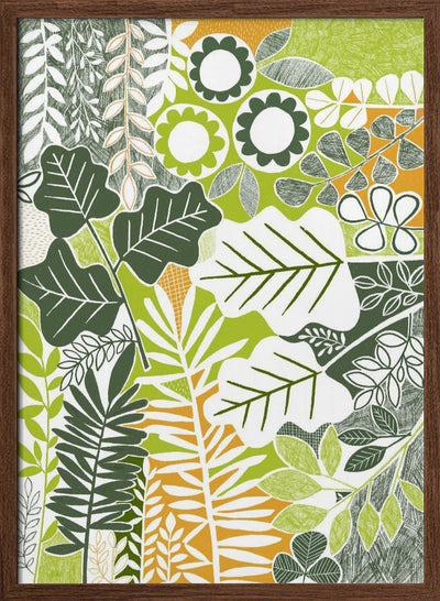 Modern Botanical Sage &amp; Citrus - Stretched Canvas, Poster or Fine Art Print I Heart Wall Art