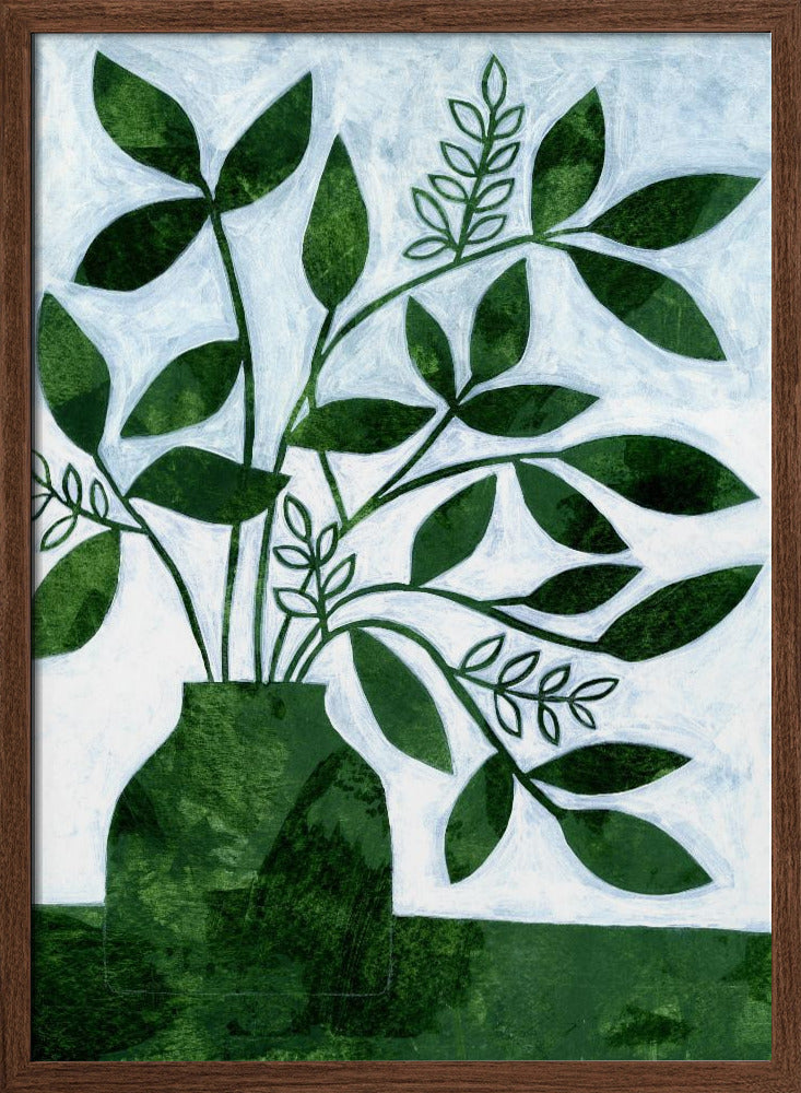 Green Leaves Still Leaves - Stretched Canvas, Poster or Fine Art Print I Heart Wall Art