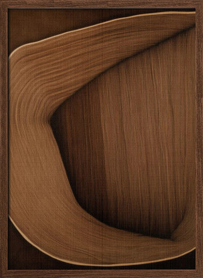 Caramel lines I - Stretched Canvas, Poster or Fine Art Print I Heart Wall Art