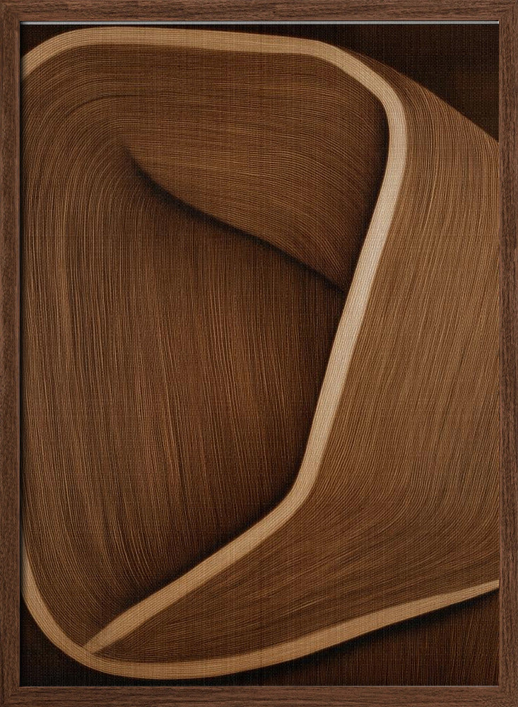 Caramel lines II - Stretched Canvas, Poster or Fine Art Print I Heart Wall Art