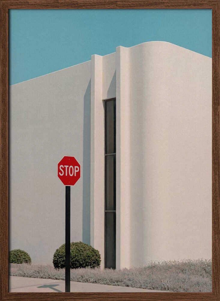 Stopped for the view - Stretched Canvas, Poster or Fine Art Print I Heart Wall Art