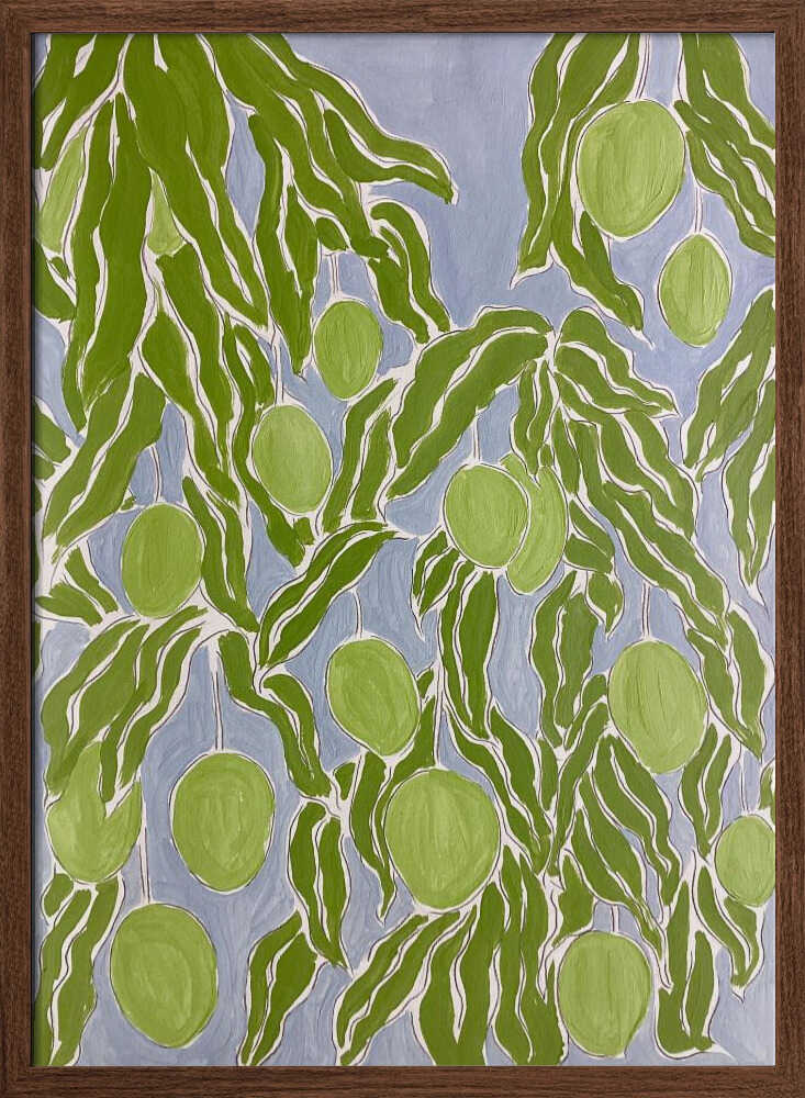 Raw Mango - Stretched Canvas, Poster or Fine Art Print