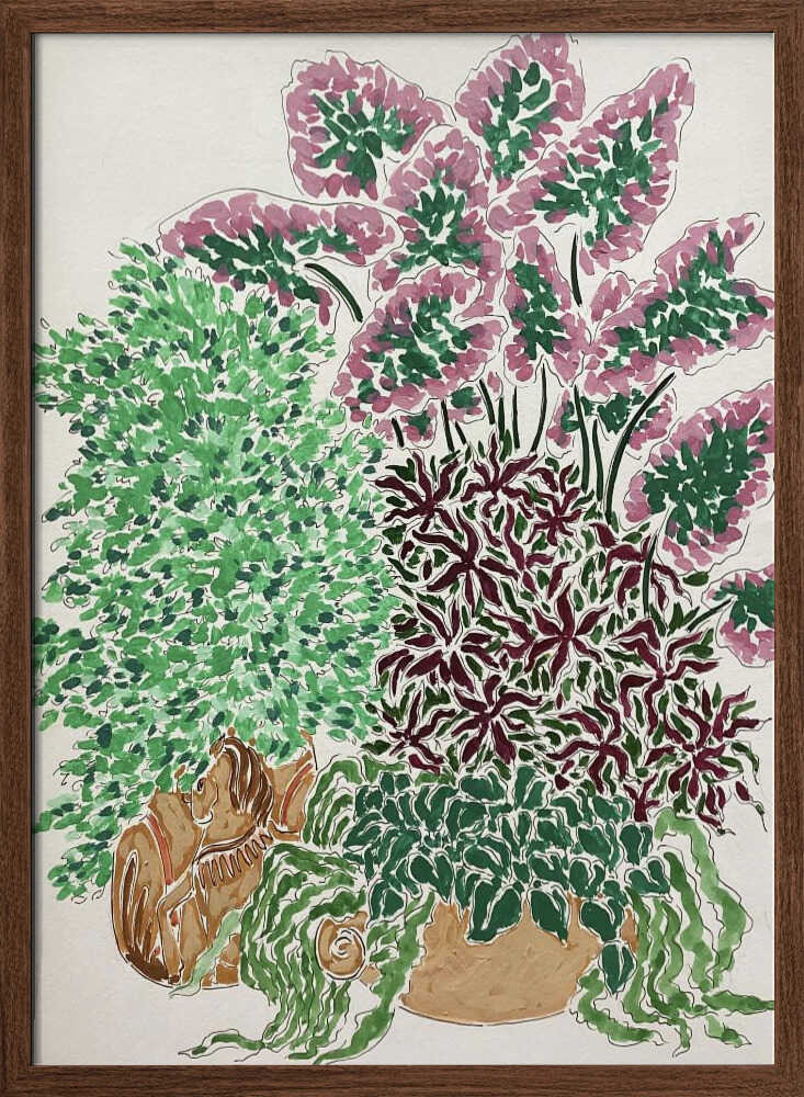 Monsoon Frontyard - Stretched Canvas, Poster or Fine Art Print