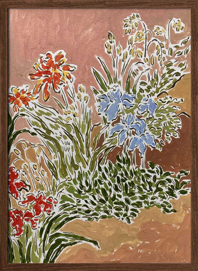 Garden Corner - Stretched Canvas, Poster or Fine Art Print