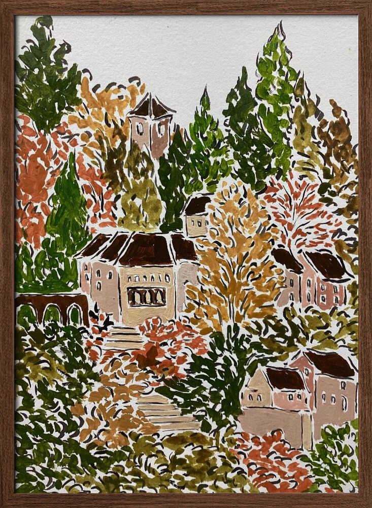 Autumn In Bavaria - Stretched Canvas, Poster or Fine Art Print