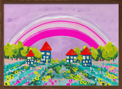 Opera Rose Rainbow - Stretched Canvas, Poster or Fine Art Print I Heart Wall Art