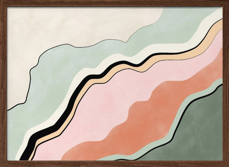 Flowing Horizons - Stretched Canvas, Poster or Fine Art Print I Heart Wall Art