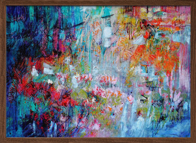 Chaotic Bloomscape - Stretched Canvas, Poster or Fine Art Print I Heart Wall Art