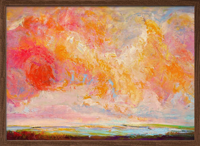 With a Happy Heart - Stretched Canvas, Poster or Fine Art Print I Heart Wall Art