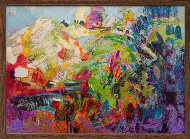 Botanic Radiance - Stretched Canvas, Poster or Fine Art Print I Heart Wall Art