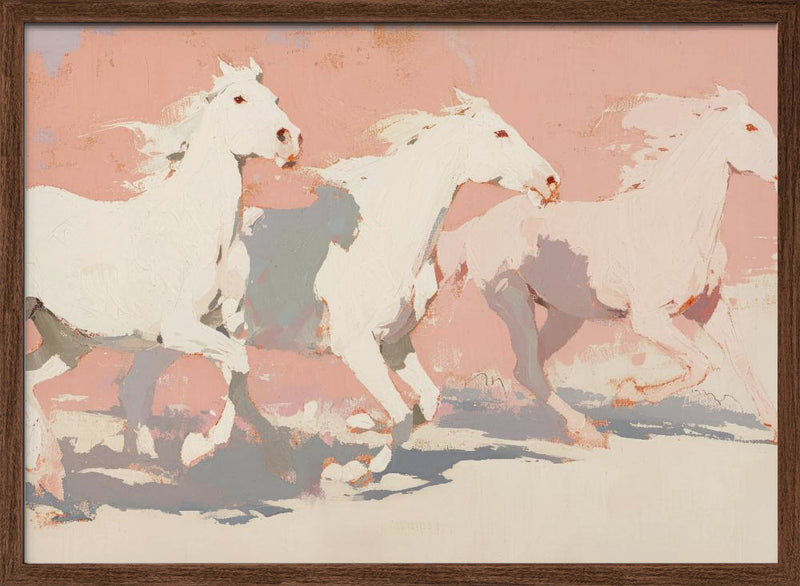 Wild horses no 2 - Stretched Canvas, Poster or Fine Art Print I Heart Wall Art