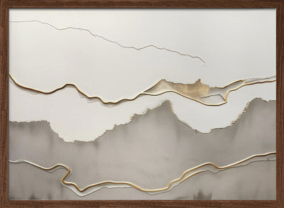 Metallic landscape nº5 - Stretched Canvas, Poster or Fine Art Print I Heart Wall Art