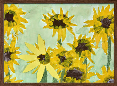 Sunflowers By James Hefer - Stretched Canvas, Poster or Fine Art Print I Heart Wall Art