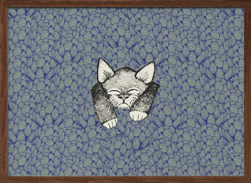 Kitty - Stretched Canvas, Poster or Fine Art Print I Heart Wall Art