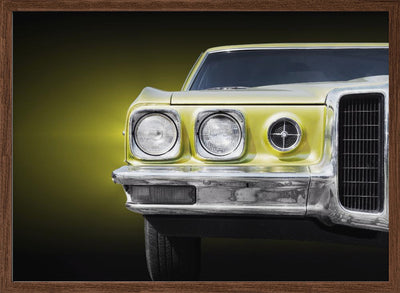 American classic car Bonneville 1970 Front - Stretched Canvas, Poster or Fine Art Print I Heart Wall Art