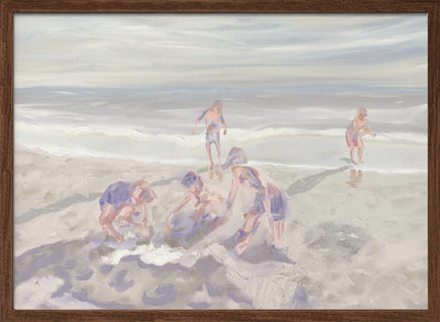 Cuzzies at the Beach, Hermanus, South Africa - Stretched Canvas, Poster or Fine Art Print I Heart Wall Art