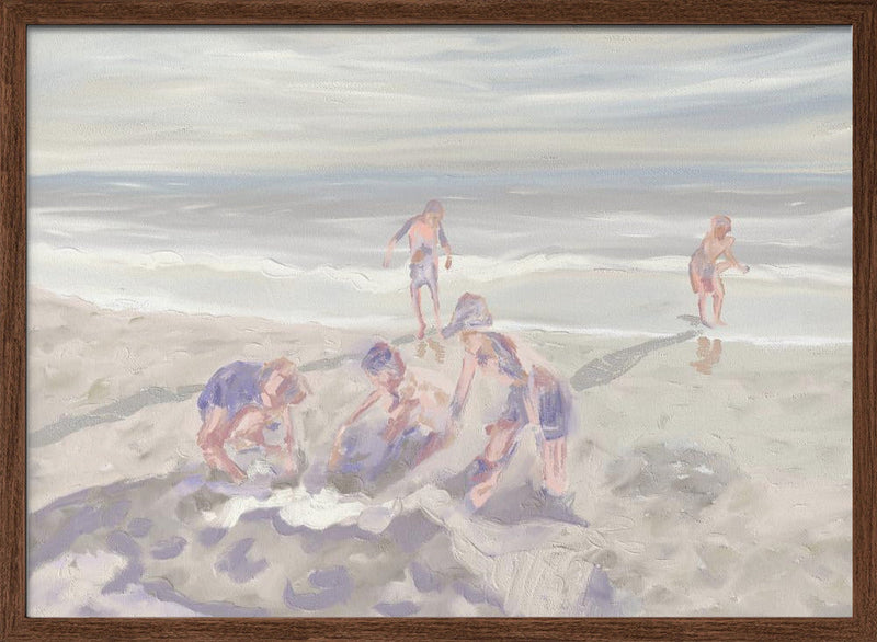 Cuzzies at the Beach, Hermanus, South Africa - Stretched Canvas, Poster or Fine Art Print I Heart Wall Art