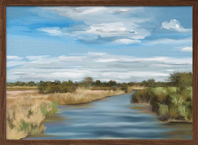 River of Reeds, Botswana - Stretched Canvas, Poster or Fine Art Print I Heart Wall Art