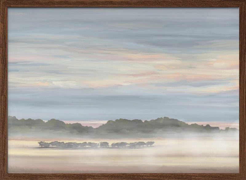 Buffalos In Botswana - Stretched Canvas, Poster or Fine Art Print I Heart Wall Art