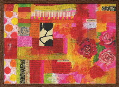 Vibrant Petal Patch - Stretched Canvas, Poster or Fine Art Print I Heart Wall Art