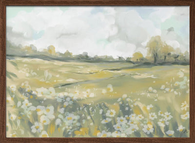 Dreamy Meadow Bliss - Stretched Canvas, Poster or Fine Art Print I Heart Wall Art