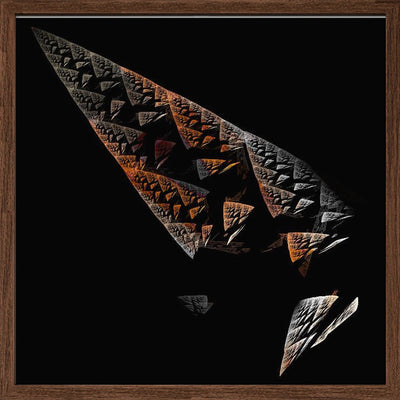 Broken Obelisk - Square Stretched Canvas, Poster or Fine Art Print I Heart Wall Art