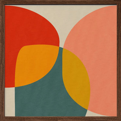 Bauhaus New 2 - Square Stretched Canvas, Poster or Fine Art Print I Heart Wall Art