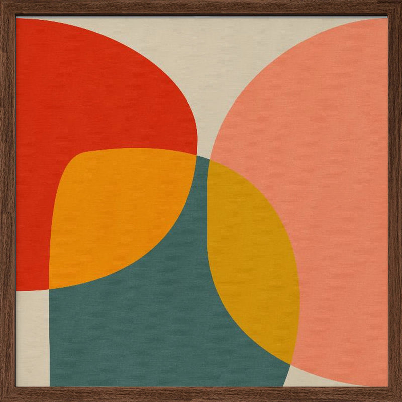 Bauhaus New 2 - Square Stretched Canvas, Poster or Fine Art Print I Heart Wall Art