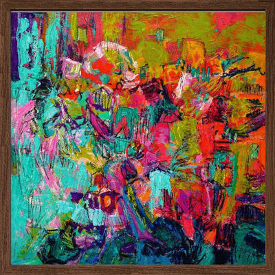 From My Garden Window - Square Stretched Canvas, Poster or Fine Art Print I Heart Wall Art