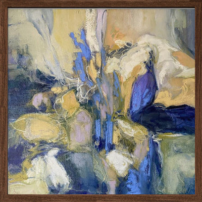 Irises - Square Stretched Canvas, Poster or Fine Art Print I Heart Wall Art