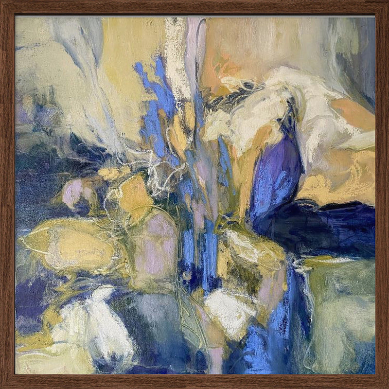 Irises - Square Stretched Canvas, Poster or Fine Art Print I Heart Wall Art