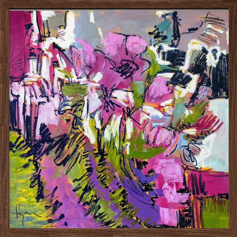 Df675a and To Everything There Is a Season Bloom I - Square Stretched Canvas, Poster or Fine Art Print I Heart Wall Art