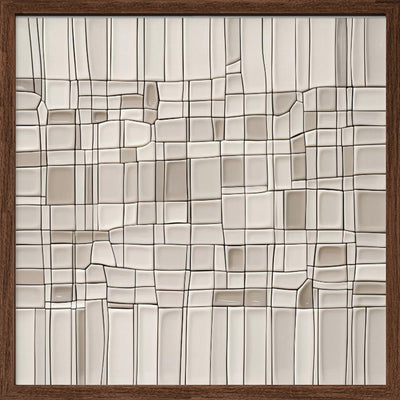 Tiles nº1 - Square Stretched Canvas, Poster or Fine Art Print I Heart Wall Art