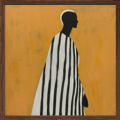 Portrait of a Man - Square Stretched Canvas, Poster or Fine Art Print I Heart Wall Art