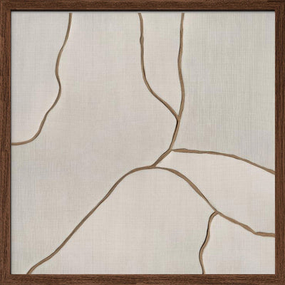 Trace I - Square Stretched Canvas, Poster or Fine Art Print I Heart Wall Art