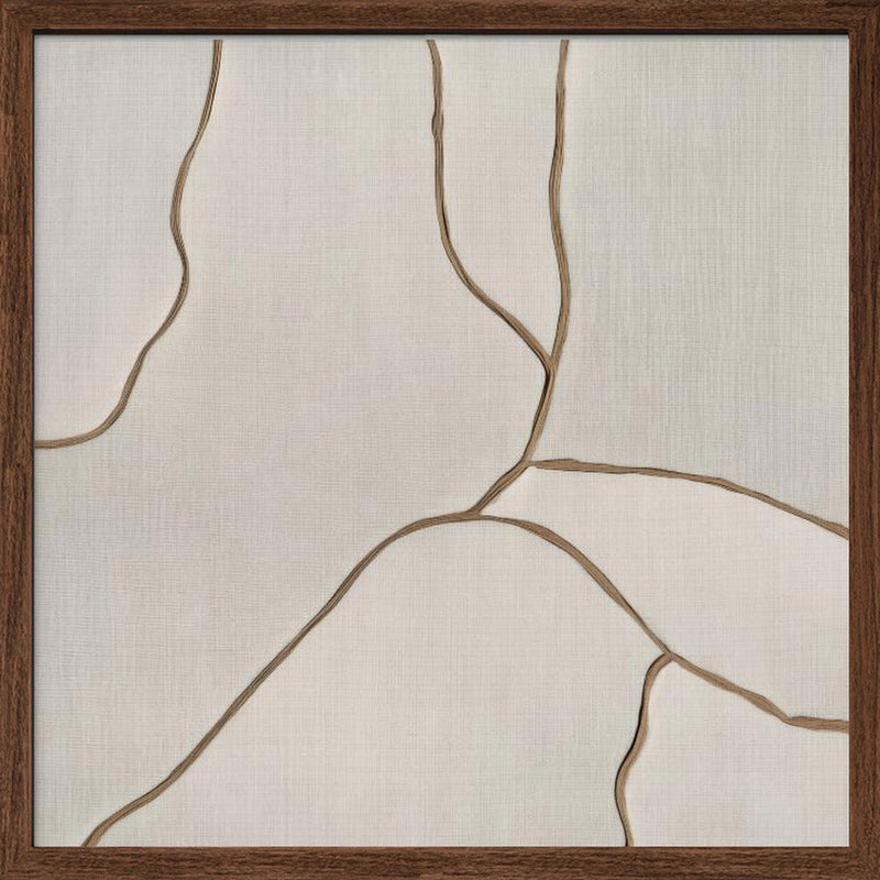 Trace I - Square Stretched Canvas, Poster or Fine Art Print I Heart Wall Art