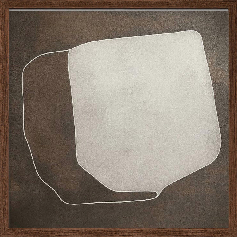 Line and shape II - Square Stretched Canvas, Poster or Fine Art Print I Heart Wall Art