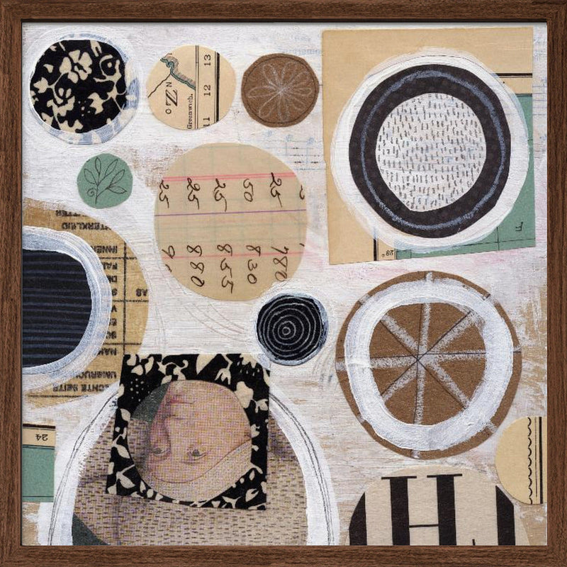 Whimsical Circles - Square Stretched Canvas, Poster or Fine Art Print I Heart Wall Art