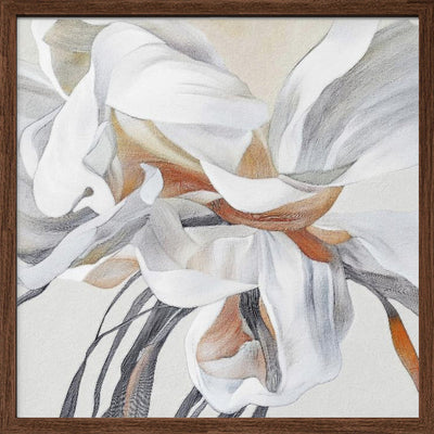 Fleur - Square Stretched Canvas, Poster or Fine Art Print I Heart Wall Art