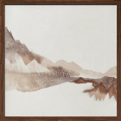 Peaceful nature I - Square Stretched Canvas, Poster or Fine Art Print I Heart Wall Art