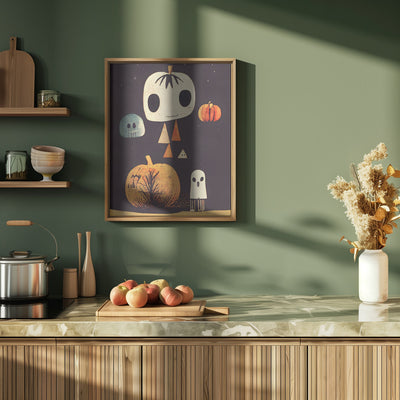 Boo! - Stretched Canvas, Poster or Fine Art Print I Heart Wall Art