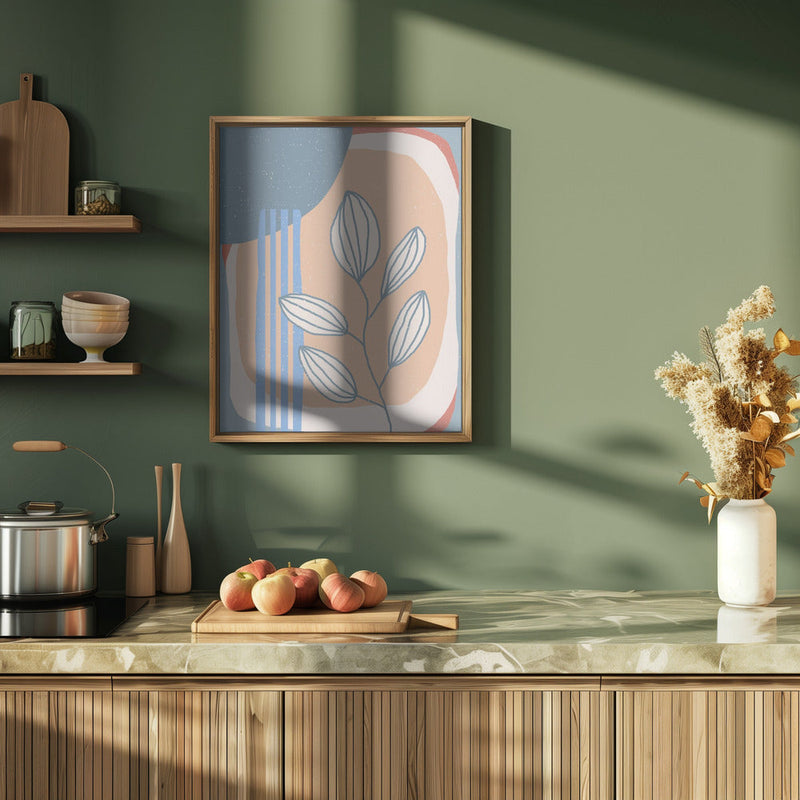 Botanical Plants and Sun - Stretched Canvas, Poster or Fine Art Print I Heart Wall Art