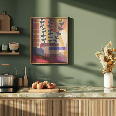 Plant in the Shadow - Stretched Canvas, Poster or Fine Art Print I Heart Wall Art