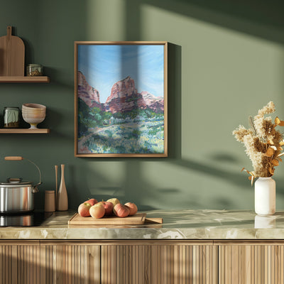 Angels Landing - Stretched Canvas, Poster or Fine Art Print I Heart Wall Art