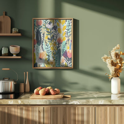 Rain Of Flowers - Stretched Canvas, Poster or Fine Art Print I Heart Wall Art