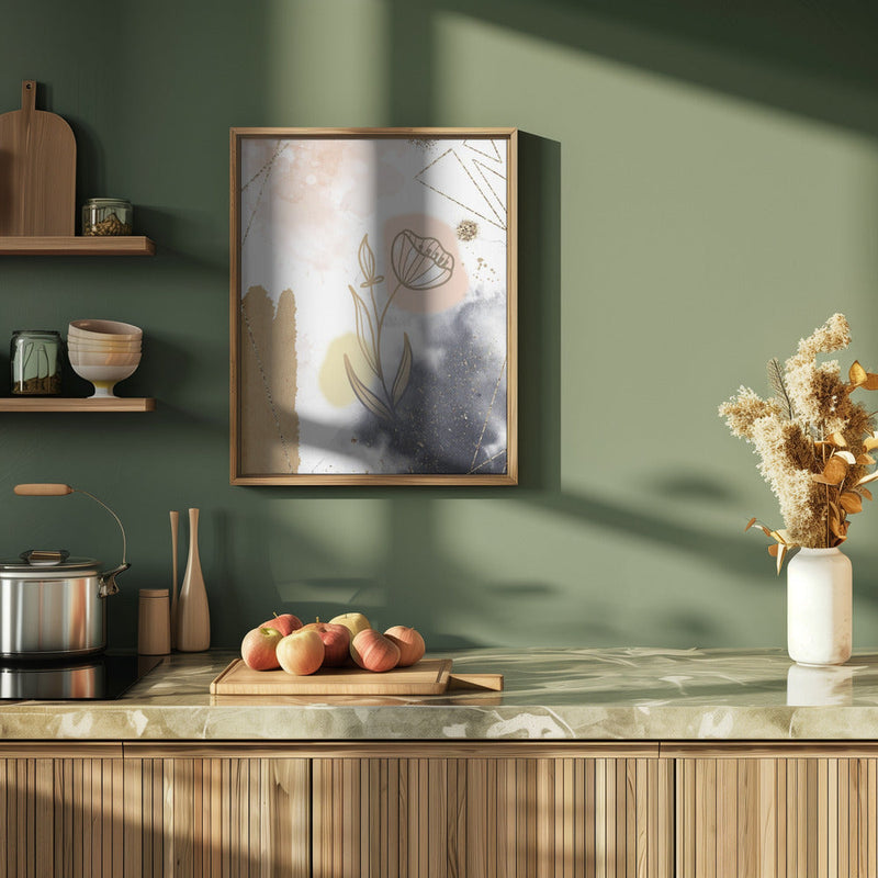 Poinsetta - Stretched Canvas, Poster or Fine Art Print I Heart Wall Art