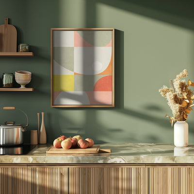 Summer Circles22 1 V - Stretched Canvas, Poster or Fine Art Print I Heart Wall Art